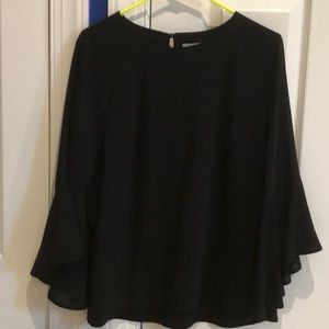 PIXLEY STITCH FIX FLOUNCE SLEEVE BLOUSE BLACK Med